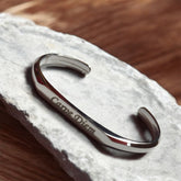 Personalized Engraved Silver Cuff – A Gift from the Heart